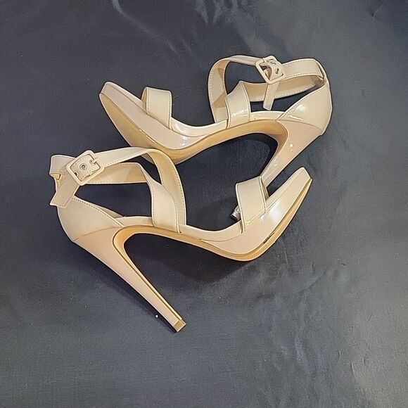 NINE WEST OPEN TOE THREE ADJUSTABLE BUCKLE ANKLE STRAP WOMEN"S SANDAL - Picture 8 of 13